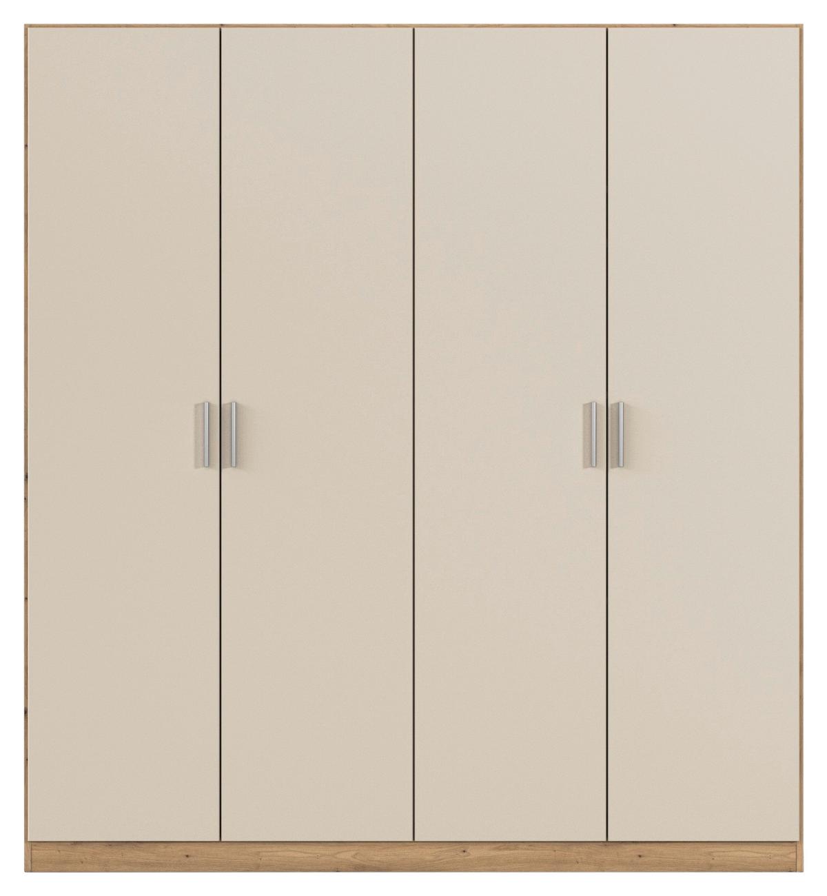 Ormar S Klasičnim Vratima Celle Mat - hrast Artisan/boje šampanjca, Trend, drvni materijal/plastika (181/197/54cm)