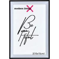 cadre pour photo Mara Schwarz 10x15cm - Schwarz, Kunststoff (10/15cm) - Mömax