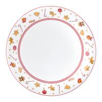 Mélytányér Xmas - Ginger - piros/fehér, Konventionell, kerámia (21cm) - Mömax