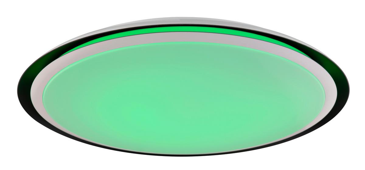 LED-Deckenleuchte Xaver max. 40 Watt - Opal/Schwarz, Kunststoff/Metall (56/8,5cm)