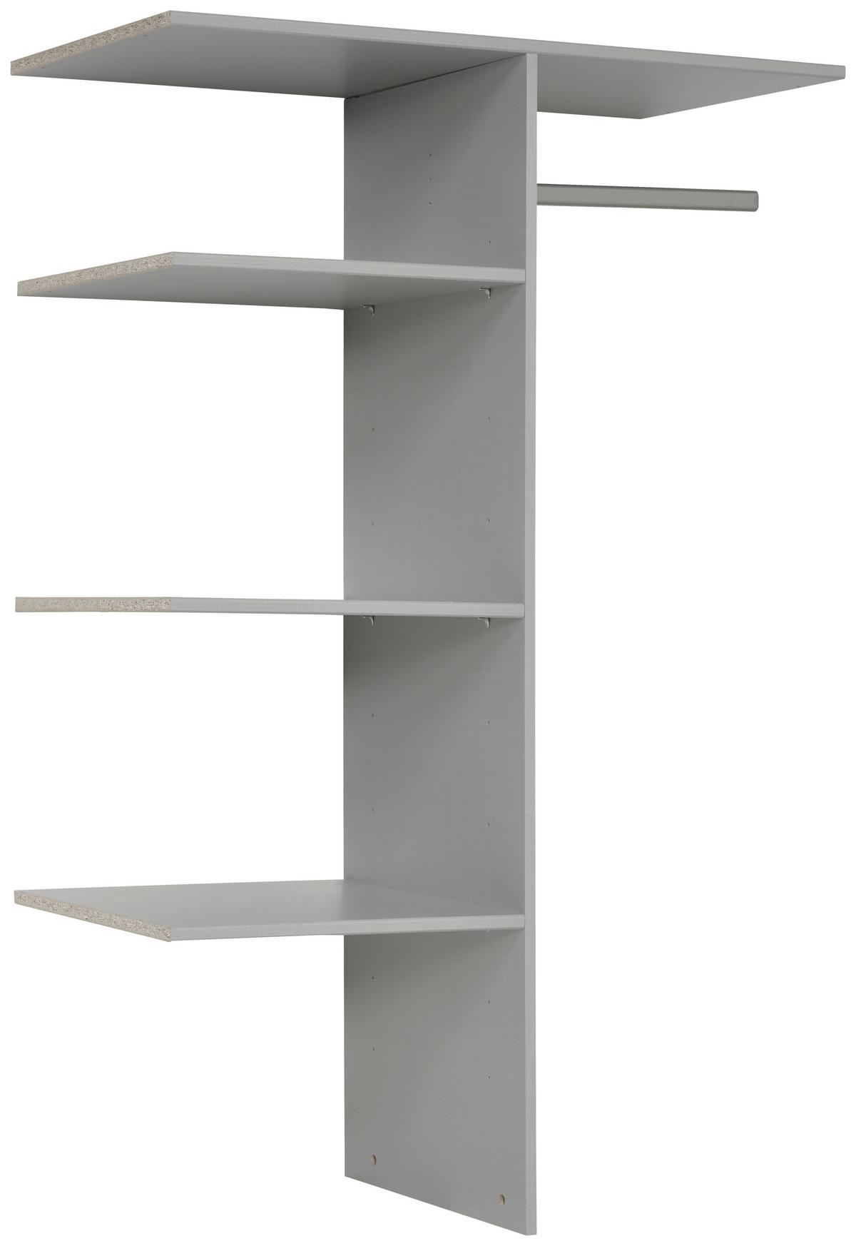 Inneneinteilung Fresh ca. 96x150x50 cm Grau - Grau, MODERN, Holzwerkstoff (96/150/50cm) - MID.YOU