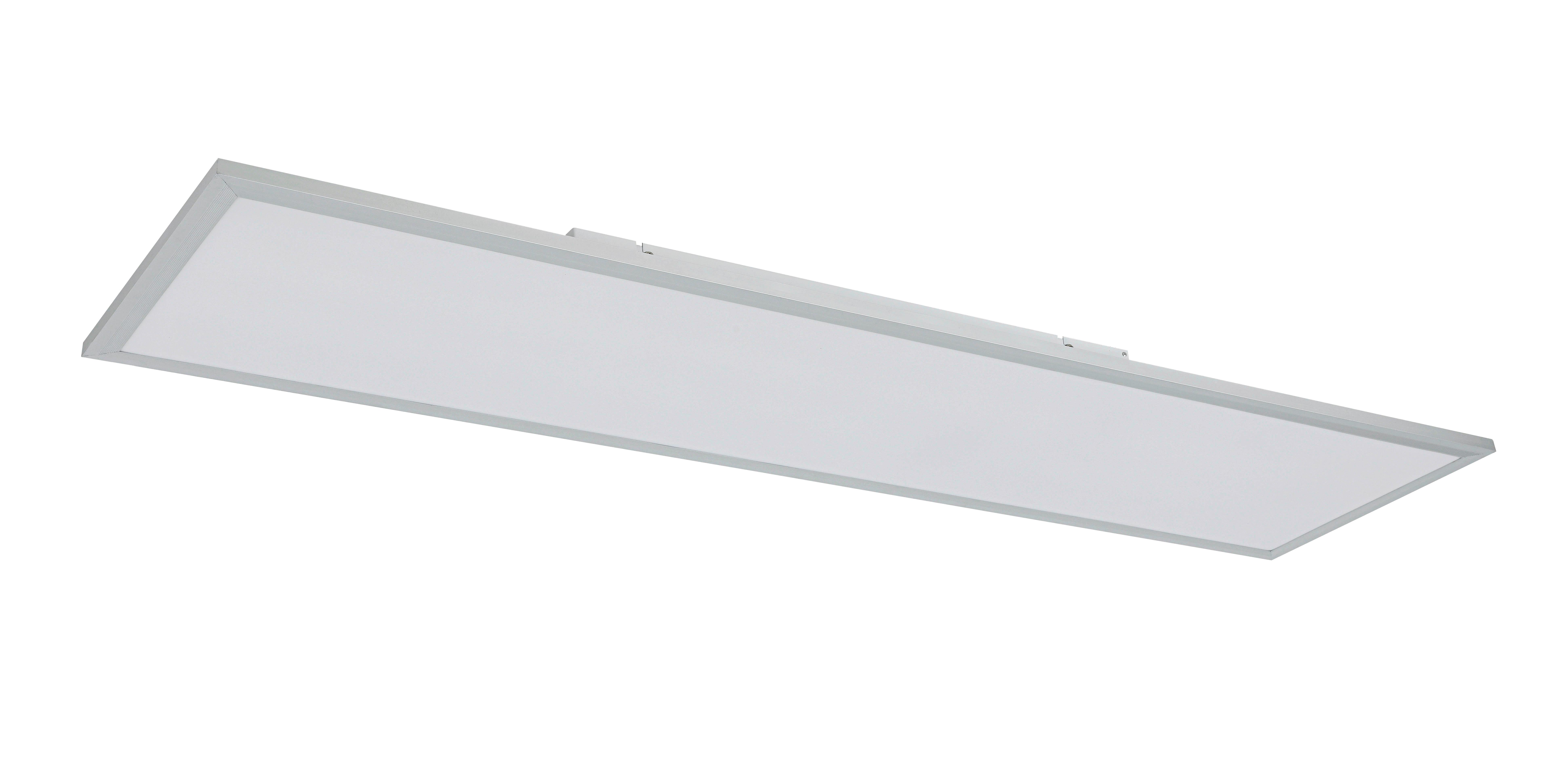 LED-TAKLAMPA CORNELIUS -AKT- - vit/silver, Modern, metall/plast (120/30/7,5cm) - Mömax