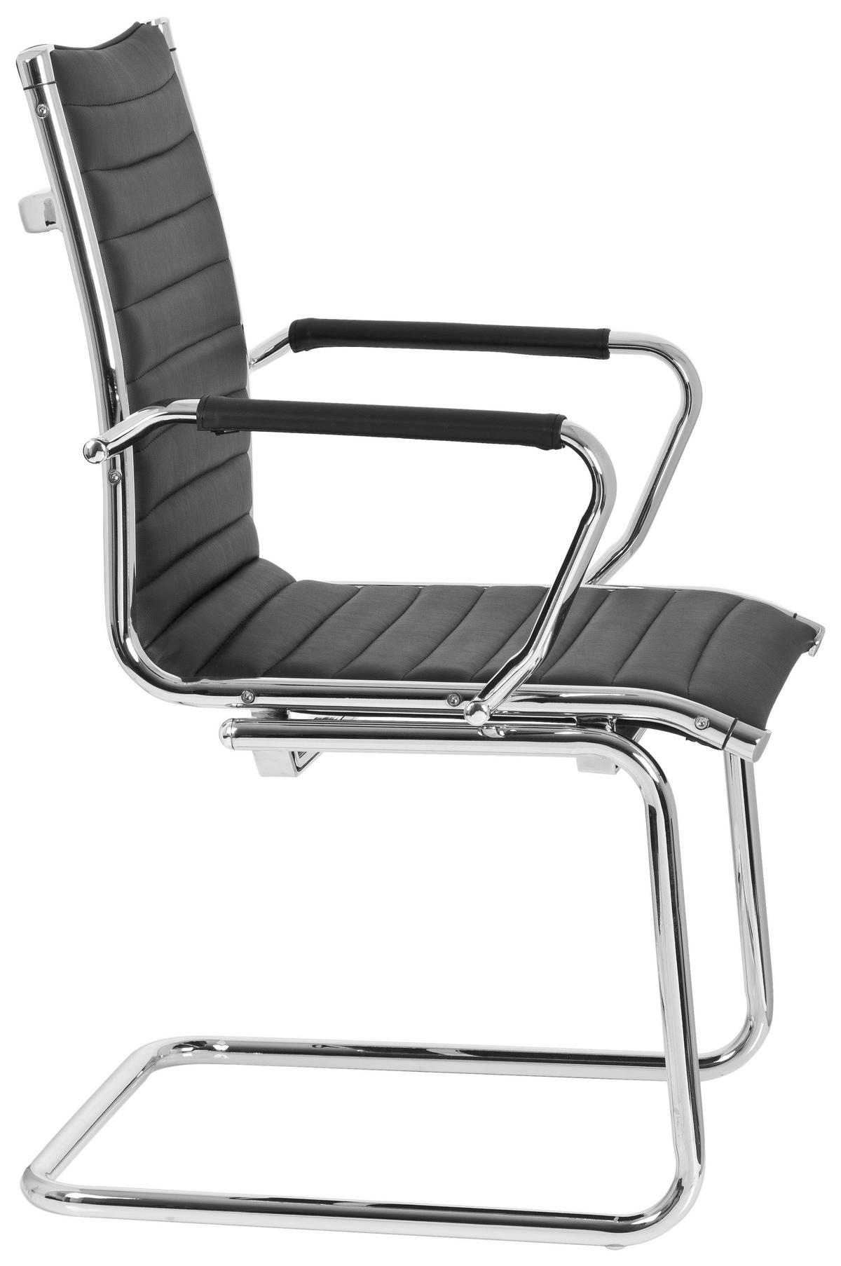 Konferenčni Stol Vermona V Pu, Črna - črna, Basics, kovina/tekstil (54/90/50cm) - MID.YOU