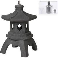 Olajlámpa Pagoda - természetes anyagok (45/41/63cm)