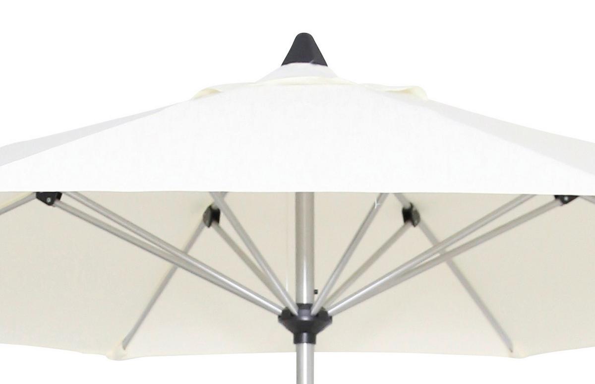 Senčnik Acapole, Naravne Barve, 300 Cm - platinaste barve/naravne barve, Basics, kovina/tekstil (300cm) - Gardenson