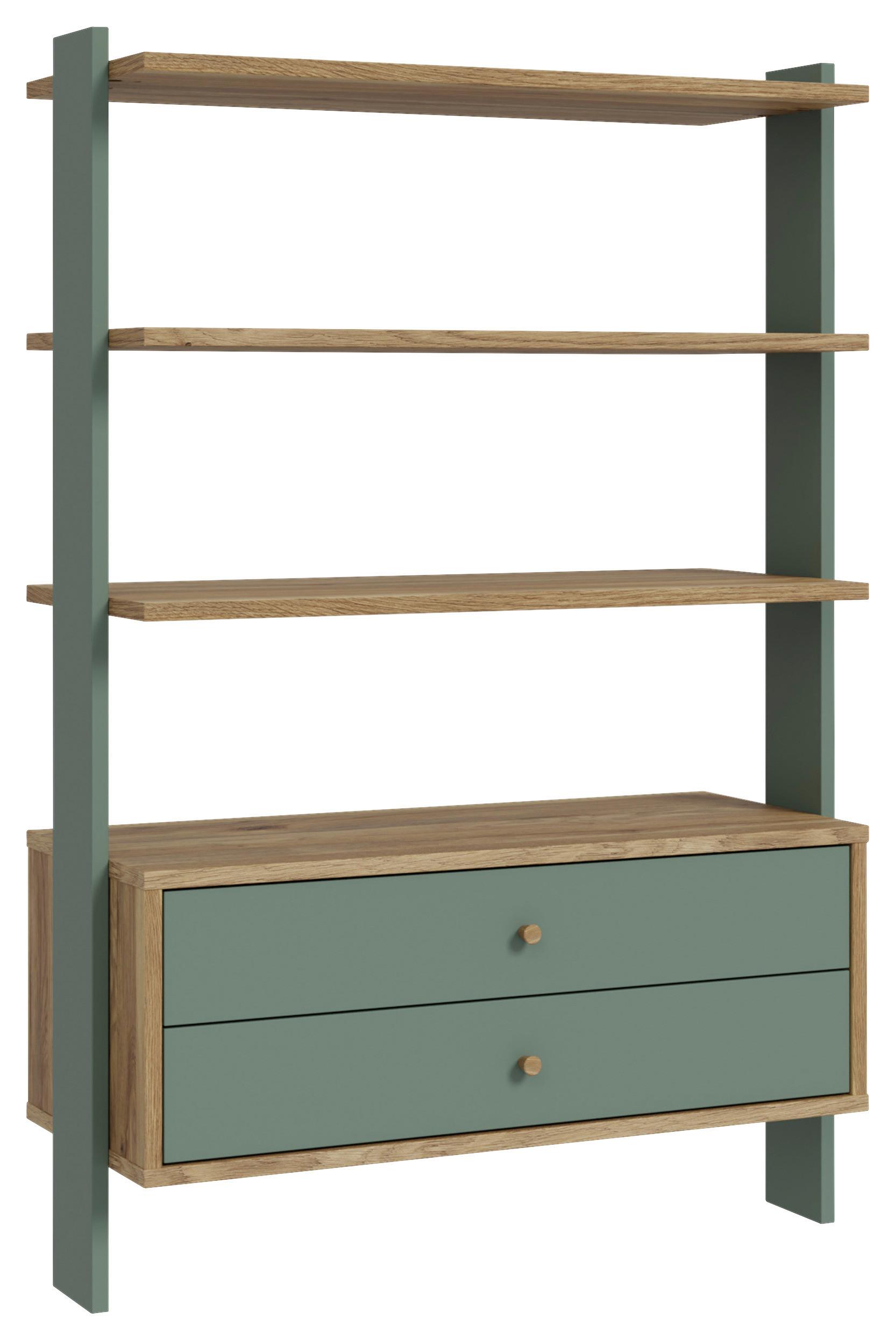 Regal Whenua - boje hrasta/boje kadulje, Moderno, drvni materijal (104,2/153,6/41,5cm) - Mömax