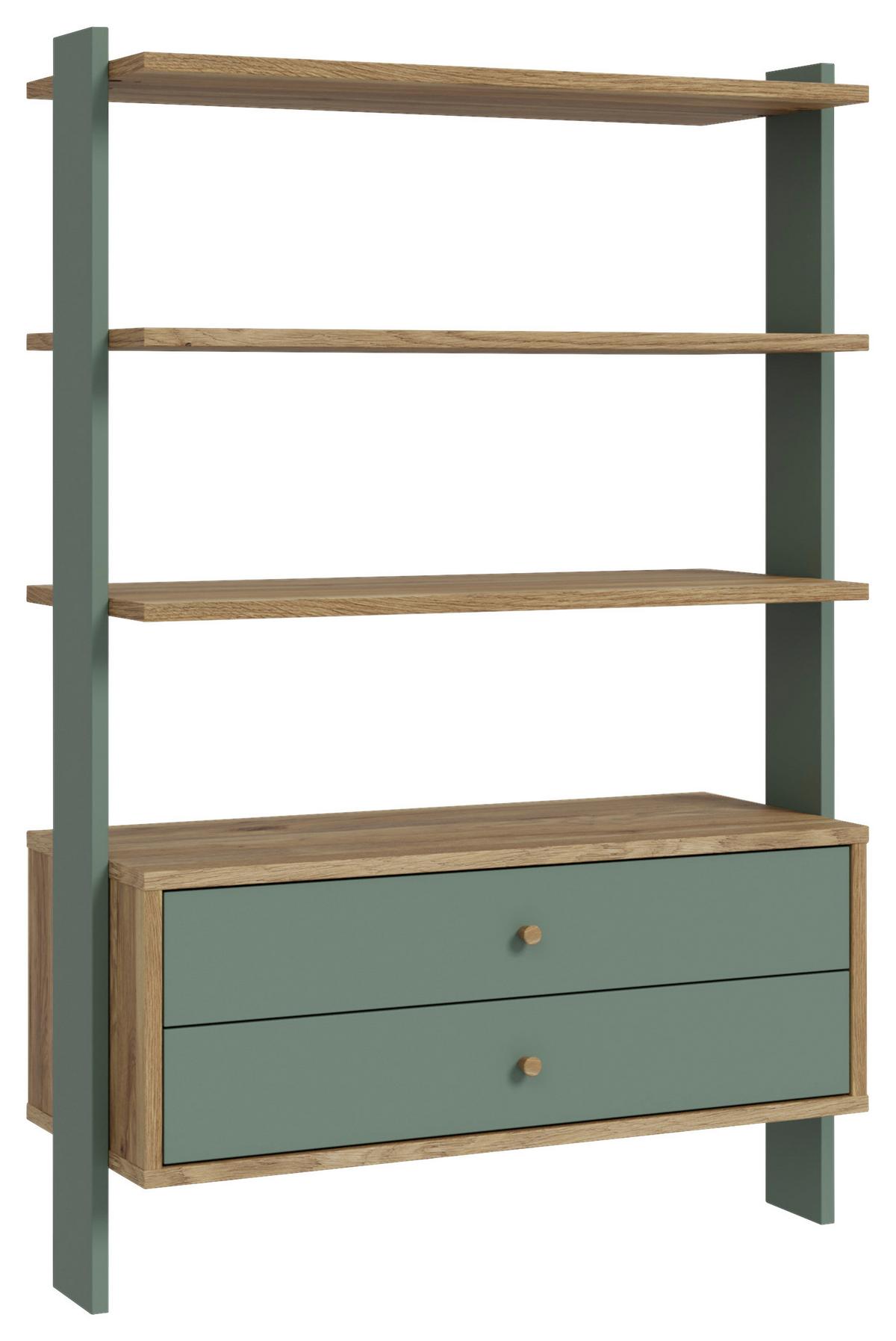 Regal Whenua - boje hrasta/boje kadulje, Moderno, drvni materijal (104,2/153,6/41,5cm) - Mömax