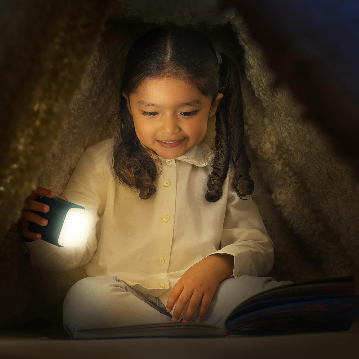 LAMPKA NOCNA DZIECIĘCA 2IN1 SLEEPLIGHT - jasnozielony, Basics, tworzywo sztuczne (6/7,5/6cm) - Reer