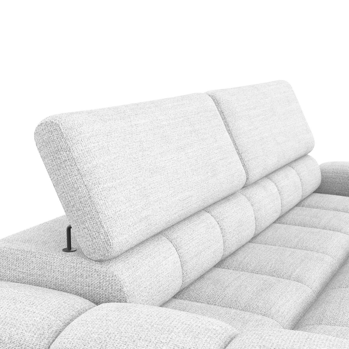 Velika Sofa Bull - sivo-bijela/crna, Design, tekstil/plastika (248/77-97/108cm) - Luca Bessoni