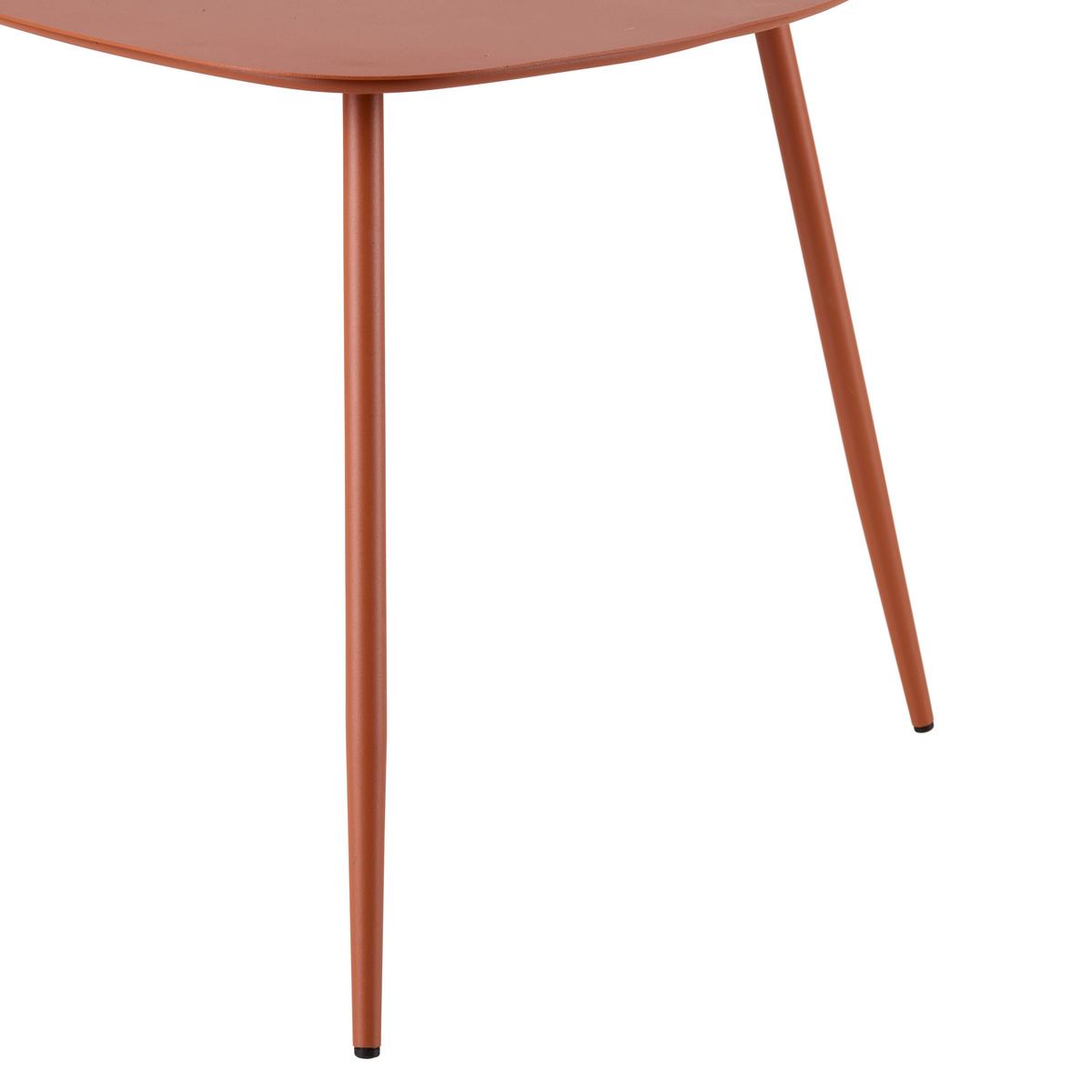 Dohányzóasztal Fine - narancs, Modern, fém (56/45,5/57,5cm) - Mömax