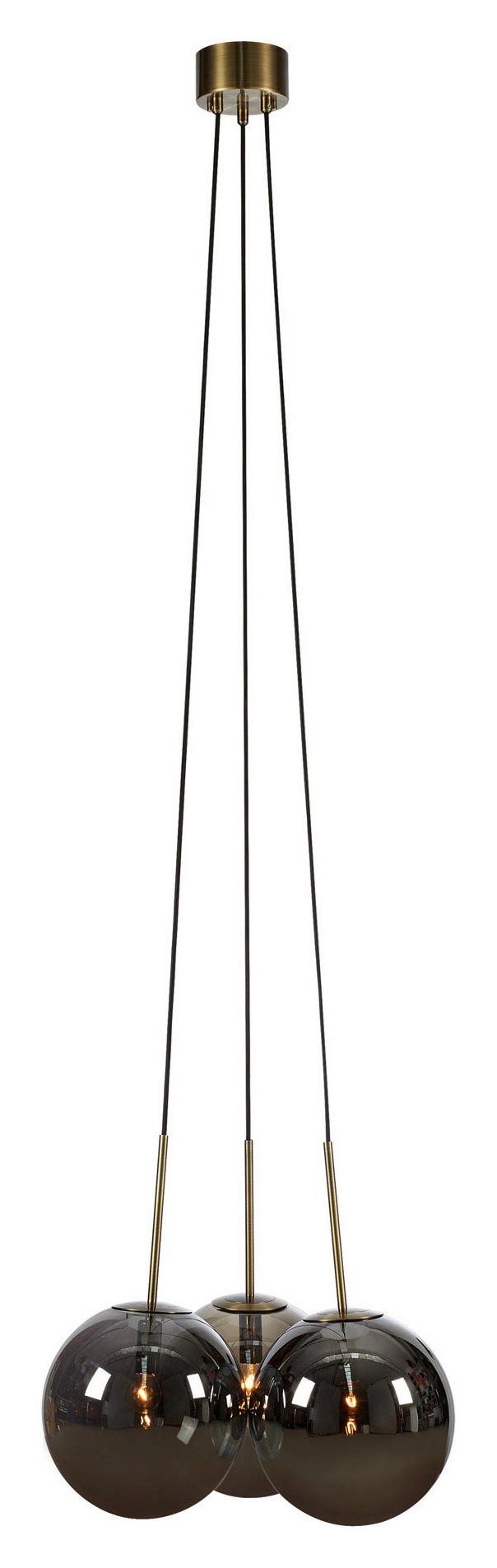 Pendelleuchte Dione max. 40 Watt - Grau, Basics, Glas/Metall (54/54/45cm) - Markslöjd