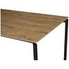 MATBORD LIDO - svart/ekfärgad, Modern, metall/trämaterial (180/76/90cm) - Mömax