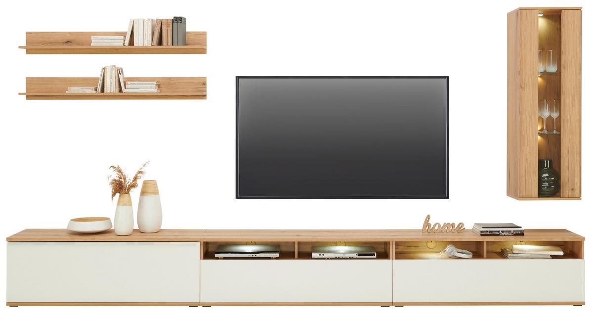 Tv Komoda Power - Moderno, drvni materijal/plastika (127,5/46/40cm) - Modern Living