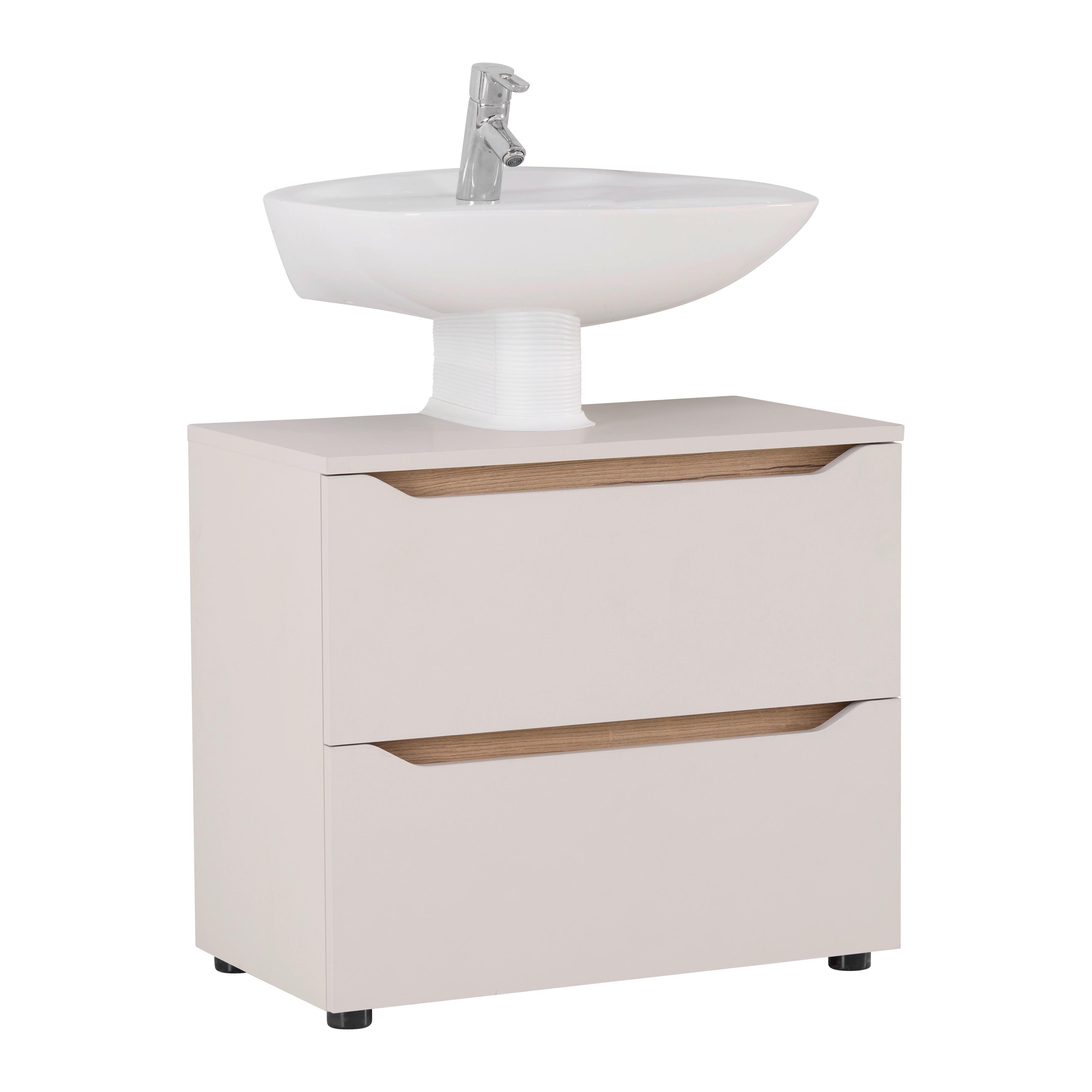 TVÄTTSTÄLLSUNDERSKÅP MALLORCA -EXKLUSIV- - svart/kashmir, Modern, trämaterial (70/60/40cm) - Based