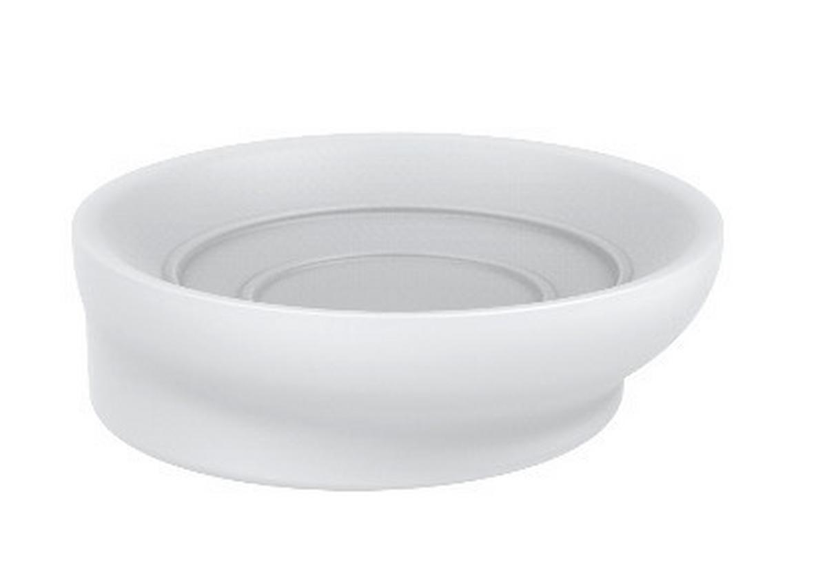 Posodica Za Milo Naime - bela, Moderno, umetna masa (9,5/2,9cm) - Premium Living