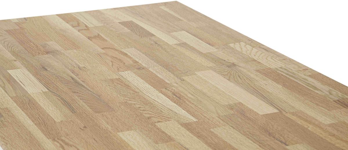 STÓŁ DO JADALNI ZEBALLOS - dąb dziki/czarny, Natur, metal/drewno (160/75/75cm) - Carryhome