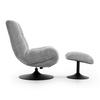 FÅTÖLJ ALMA - ljusgrå/svart, Modern, metall/textil (72/96/87cm) - Bessagi Home