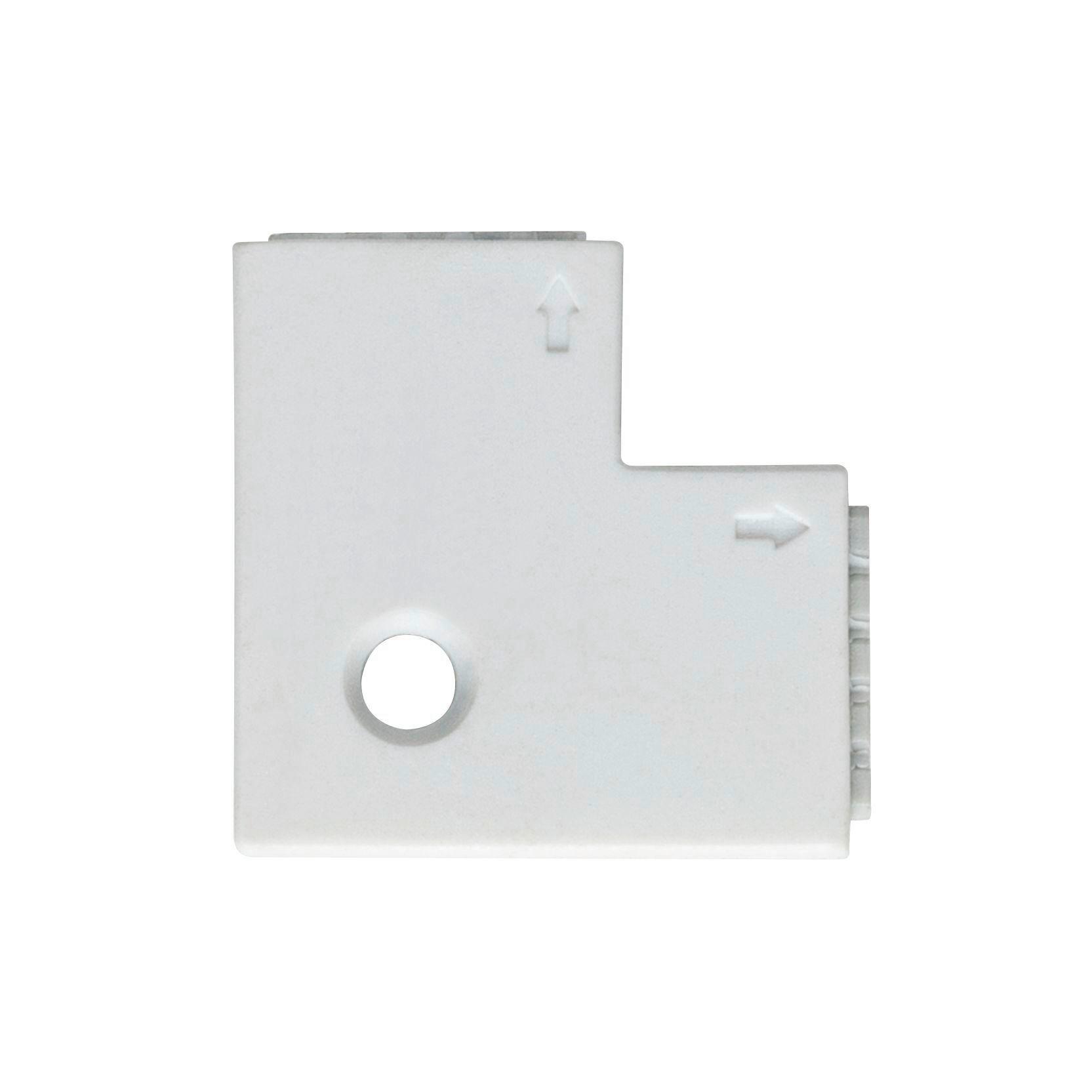 LED-Strip Strip Connector in Weiß max. 144 Watt - Weiß, Basics, Kunststoff (2,5/0,45cm) - Paulmann