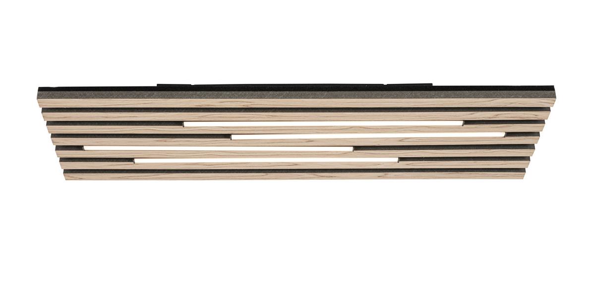 Stropna Led-svetilka Pani - črna/barve hrasta, Moderno, kovina/umetna masa (72/26,5/5,5cm) - Mömax