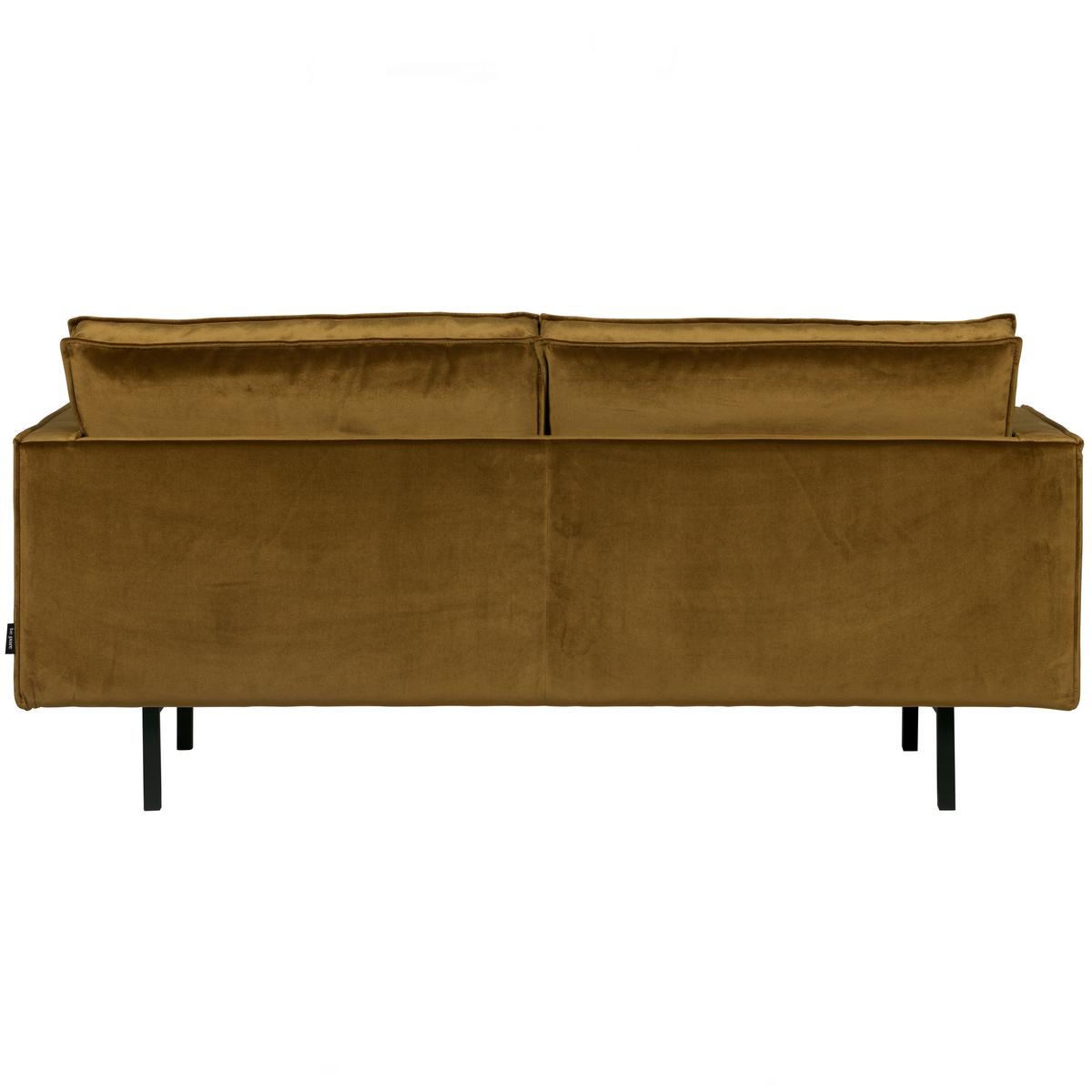 2,5-Sitzer Sofa Rodeo Honig B: 190cm - Schwarz/Honig, Design, Textil/Metall (190/85/86cm) - Livetastic