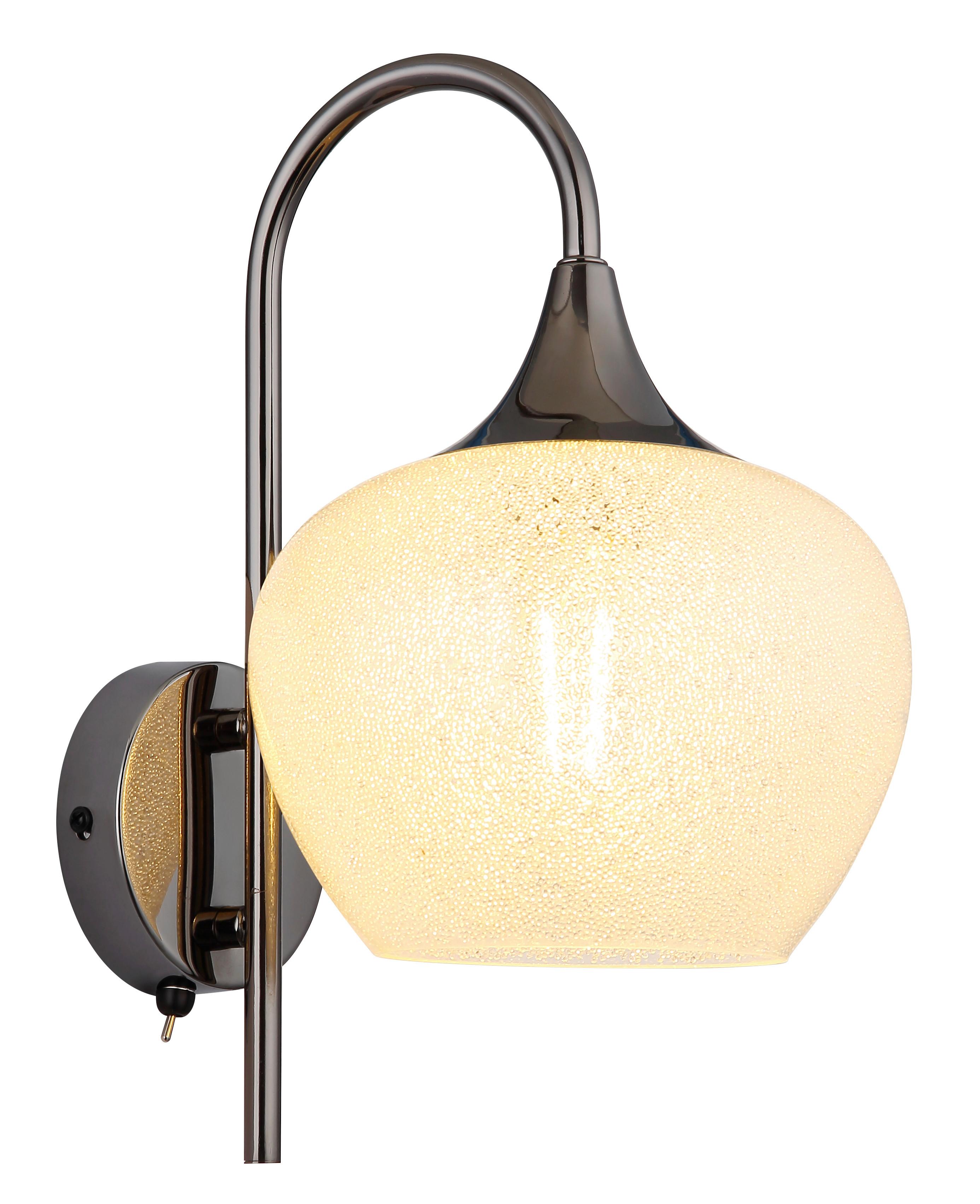 Wandleuchte Maxy Klar/Schwarz max. 40 Watt - Klar/Schwarz, KONVENTIONELL, Metall (18/32cm) - Globo