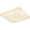 LED-TAKLAMPA BIZULO - vit/opal, Modern, metall/plast (20/20/4,6cm) - Mömax