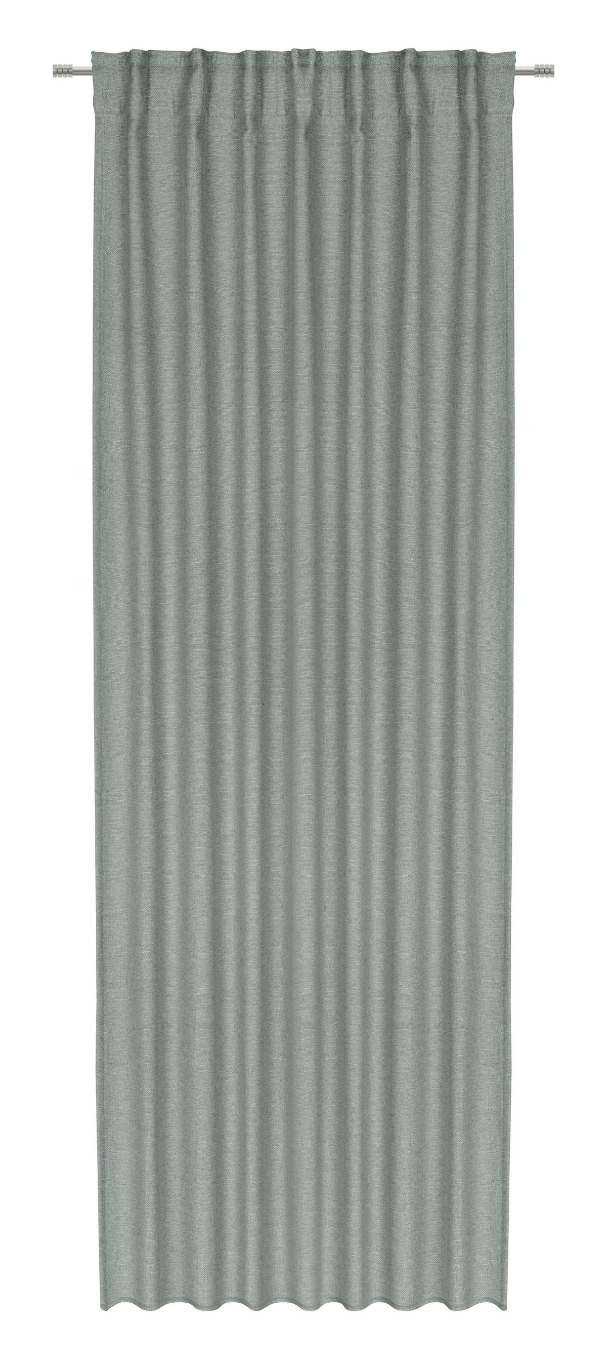 Zavesa S Toplotno Zaščito Alfi - zelena, Konvencionalno, tekstil (135/255cm) - Modern Living