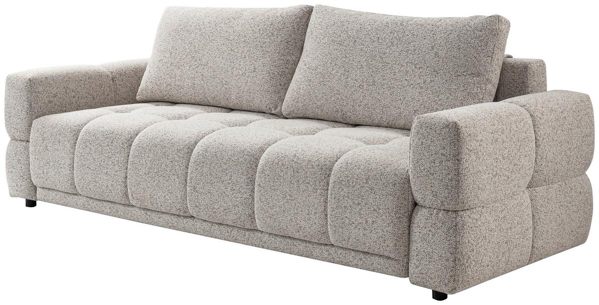 Canapea extensibila DANTE - grej, Modern, textil (241/72-88/101cm) - Modern Living