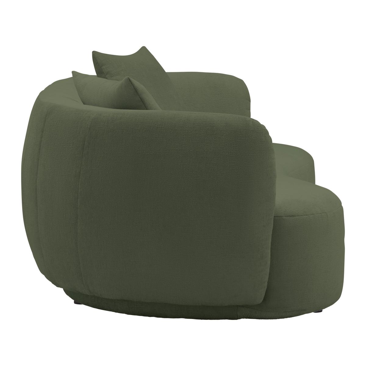 Bigsofa Leonas Grün - Schwarz/Grün, MODERN, Kunststoff/Textil (235/72/110cm) - Premium Living