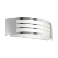 Aussenwandleuchte 75423 Leiros Weiss - Weiss/Edelstahlfarben, Basics, Kunststoff/Metall (31/10/9cm) - Eglo