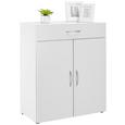 Mrk Komoda - aluminij/bela, umetna masa/leseni material (80/98/40cm) - Mömax modern living Mrk Komoda - aluminij/bela, umetna masa/leseni material (80/98/40cm) - Mömax modern living