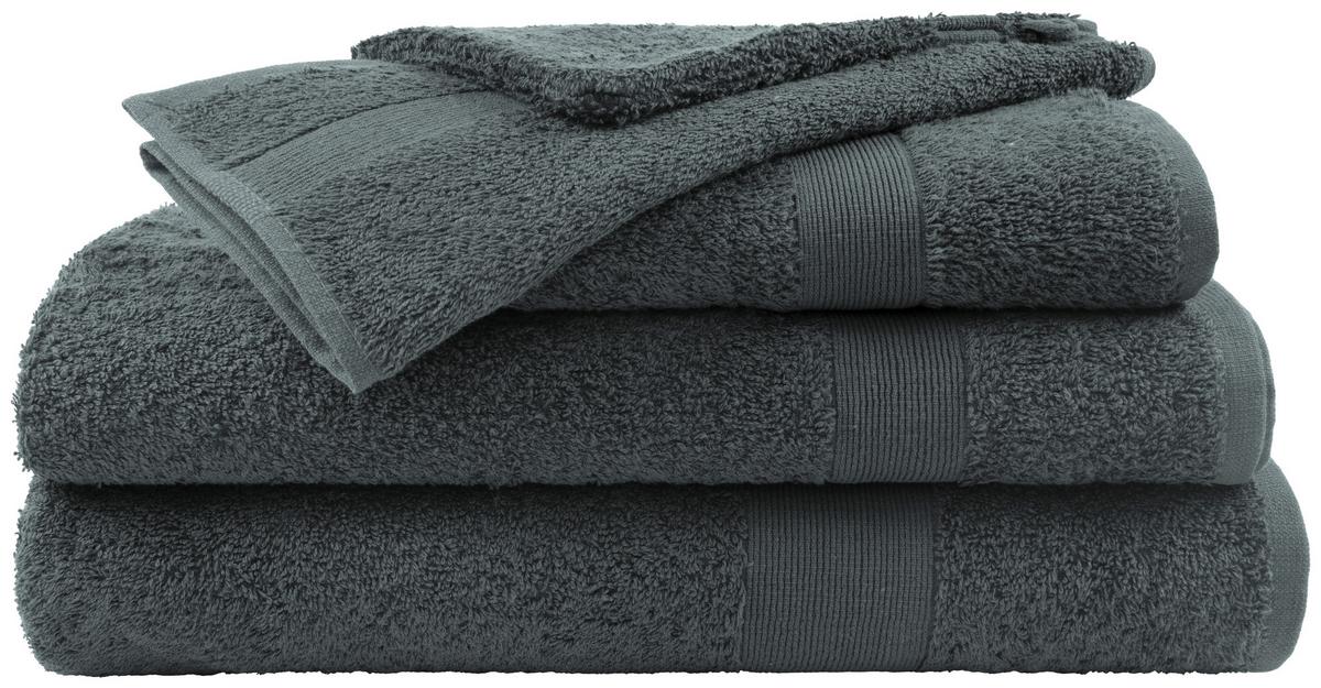 Duschtuch Silke Anthrazit ca. 70x140cm - Anthrazit, Textil (70/140cm)