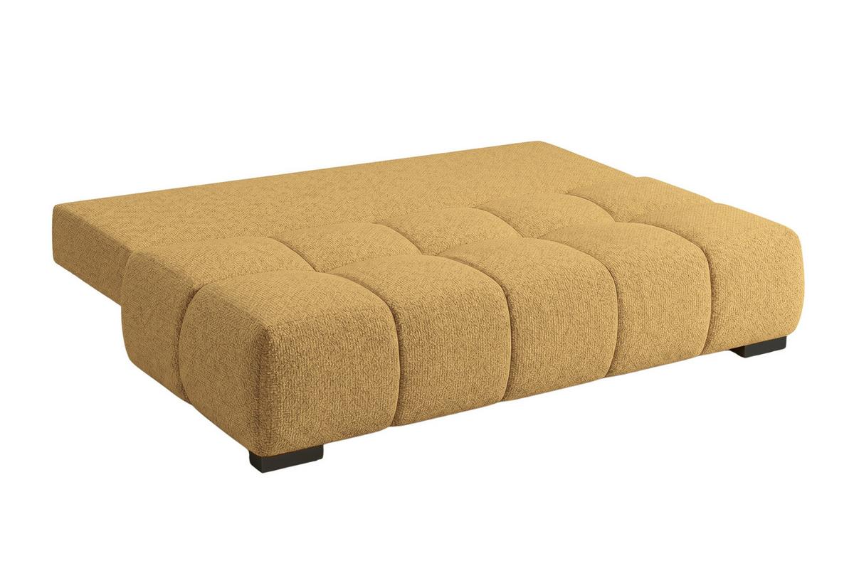 Boxspringsofa Bob Gelb - Chromfarben/Gelb, KONVENTIONELL, Holzwerkstoff/Kunststoff (209/105cm) - Based