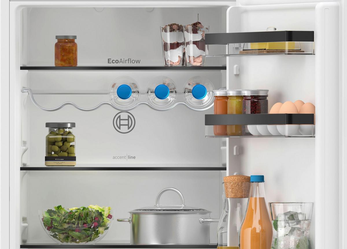 Kühl-Gefrier-Kombination KIN86SFE0 - Weiß, MODERN, Metall (54,1/177,2/54,8cm) - Bosch