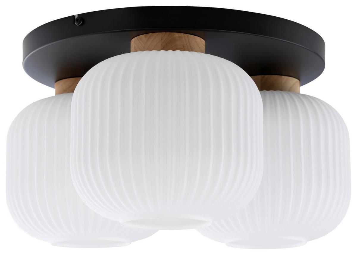 LAMPA SUFITOWA ANNA - biały, Trend, metal/drewno (45.5/22cm) - Collet's Monde