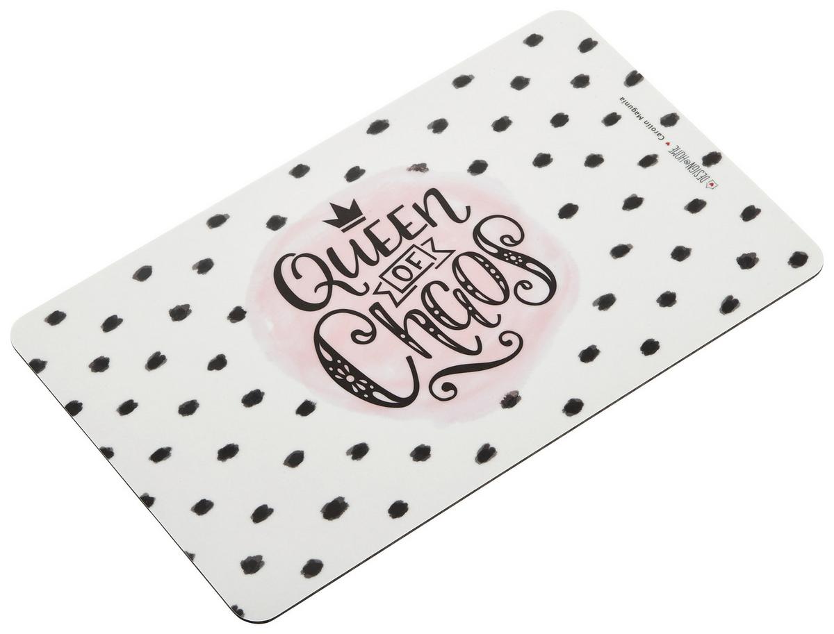 Schneidebrett Queen of Chaos - Weiss/Rosa, Konventionell, Kunststoff (23,3/14,3/0,2cm)