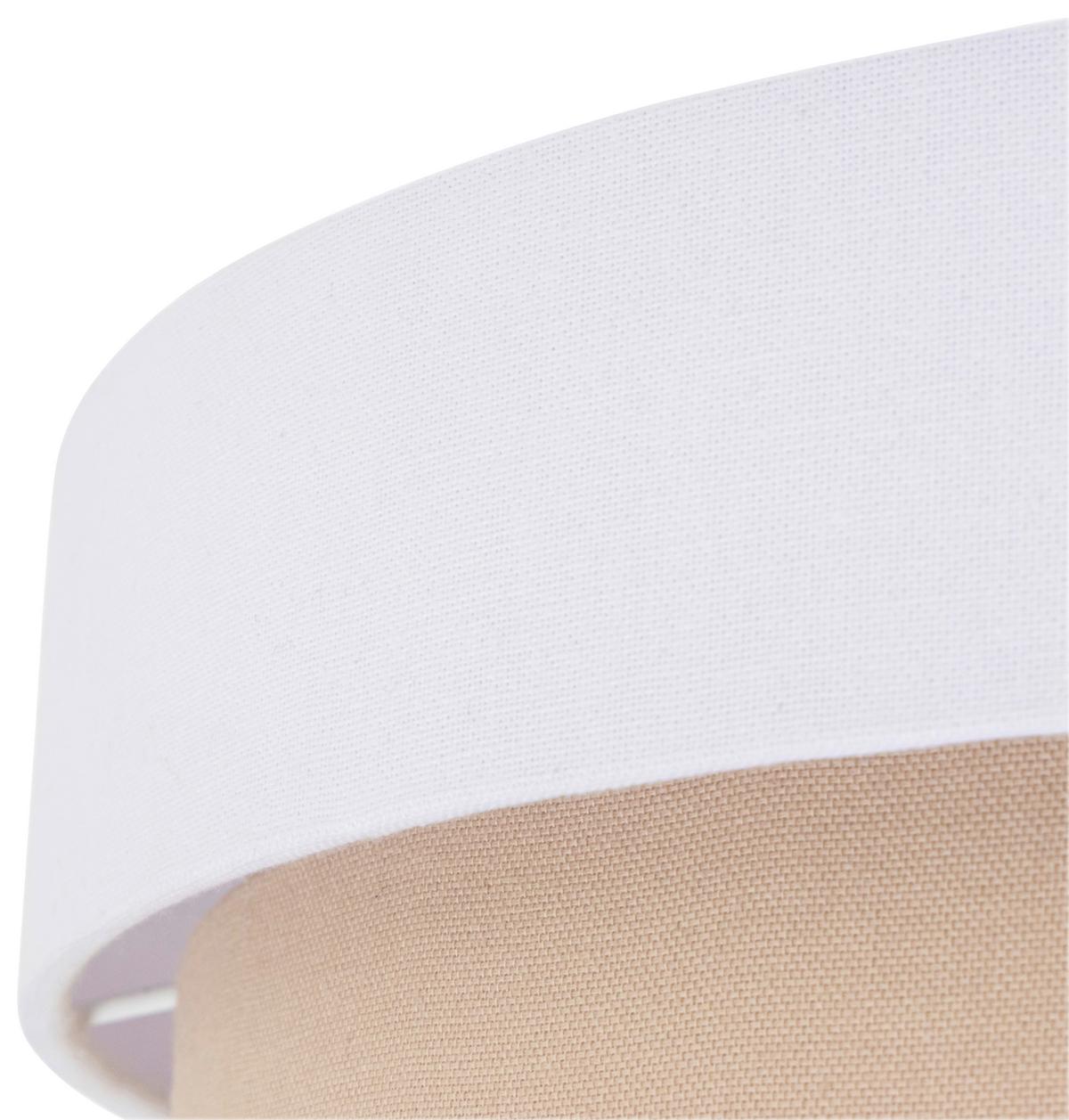 LAMPA SUFITOWA NOEMI - beżowy/biały, Modern, tworzywo sztuczne/metal (45/13cm) - Novel