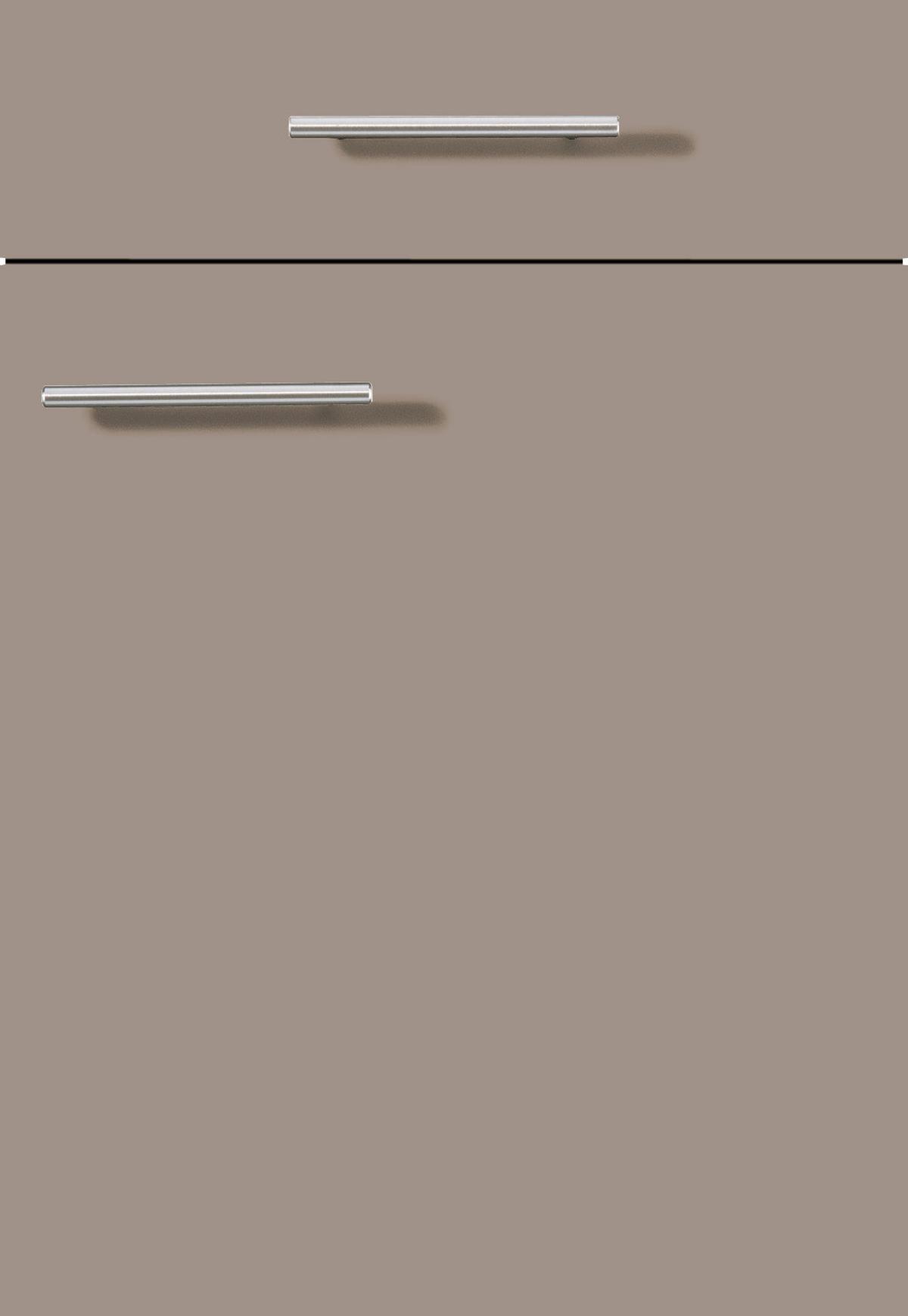 Küchenblock IKZ mit Geräten ca.300cm Cappuccino - Eiche dunkel/Grau, Design, Holzwerkstoff/Metall (300cm) - Impuls