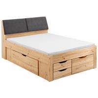 Krevet S Prostor. Za Odlaganje Maxi - siva/hrast Artisan, Konvencionalno, drvni materijal (140/200cm) - Modern Living