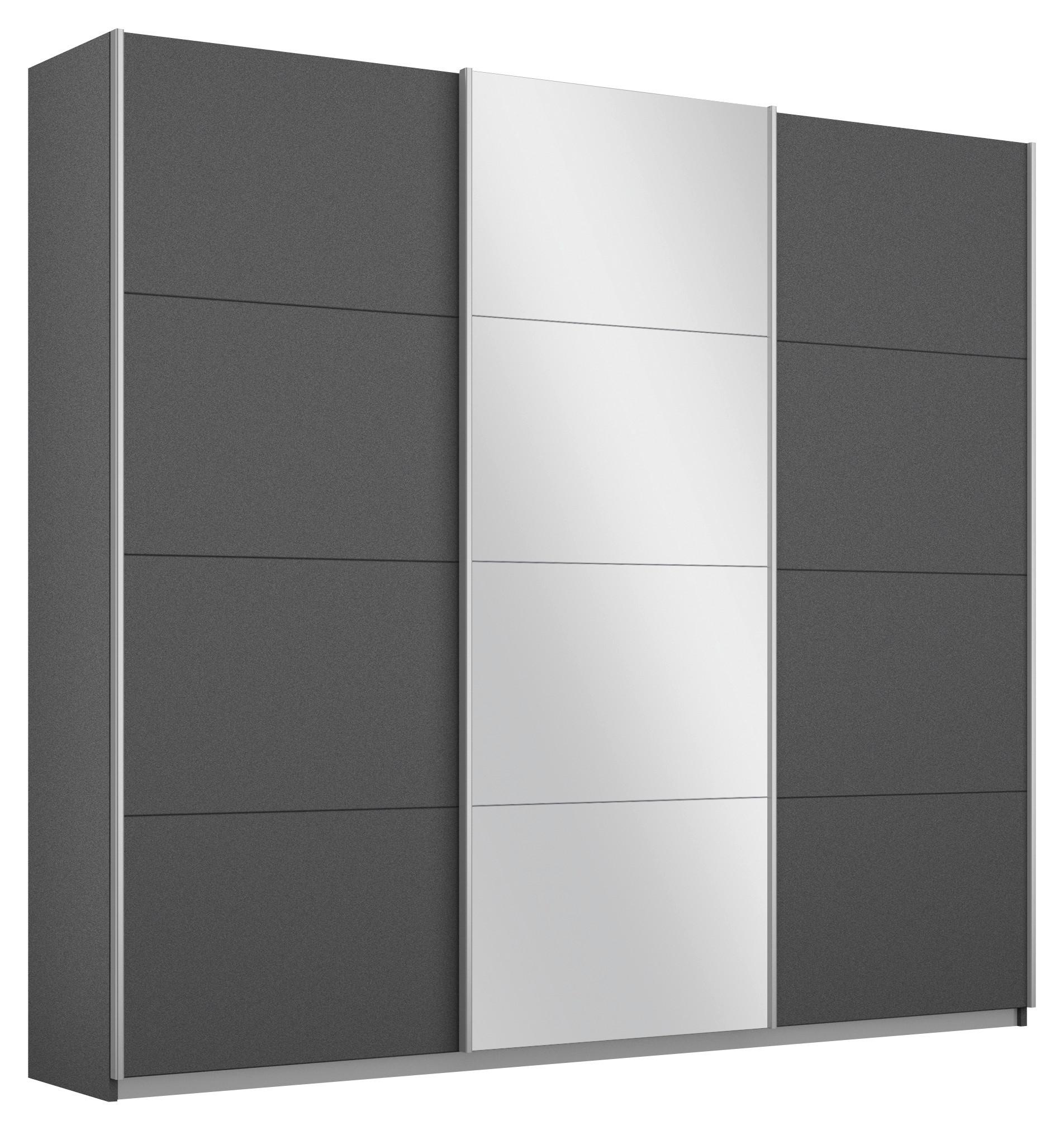 DULAP CU UșI CULISANTE MIAMI - gri, Modern, material pe bază de lemn (203/210/62cm)