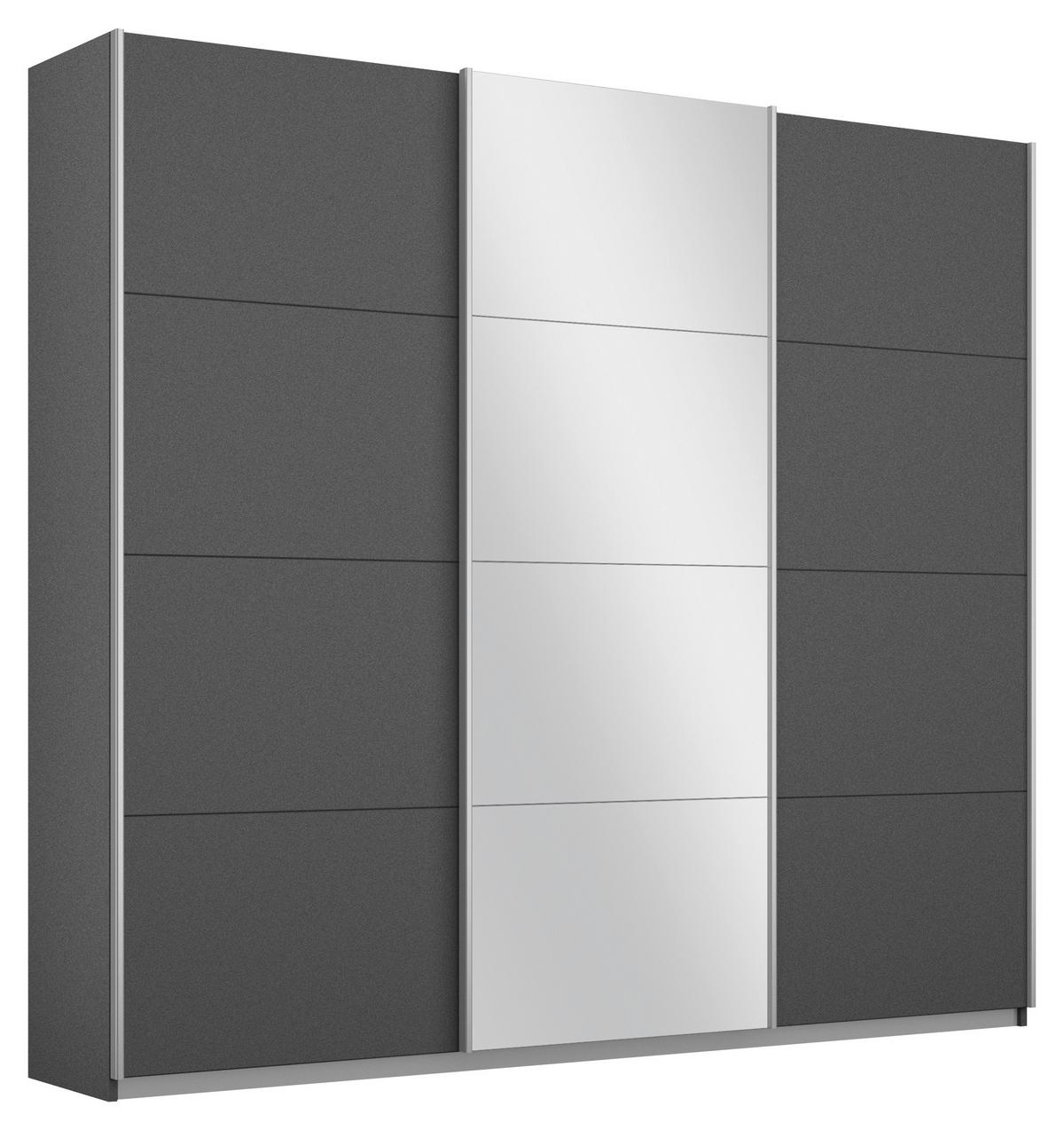 DULAP CU UșI CULISANTE MIAMI - gri, Modern, material pe bază de lemn (203/210/62cm)