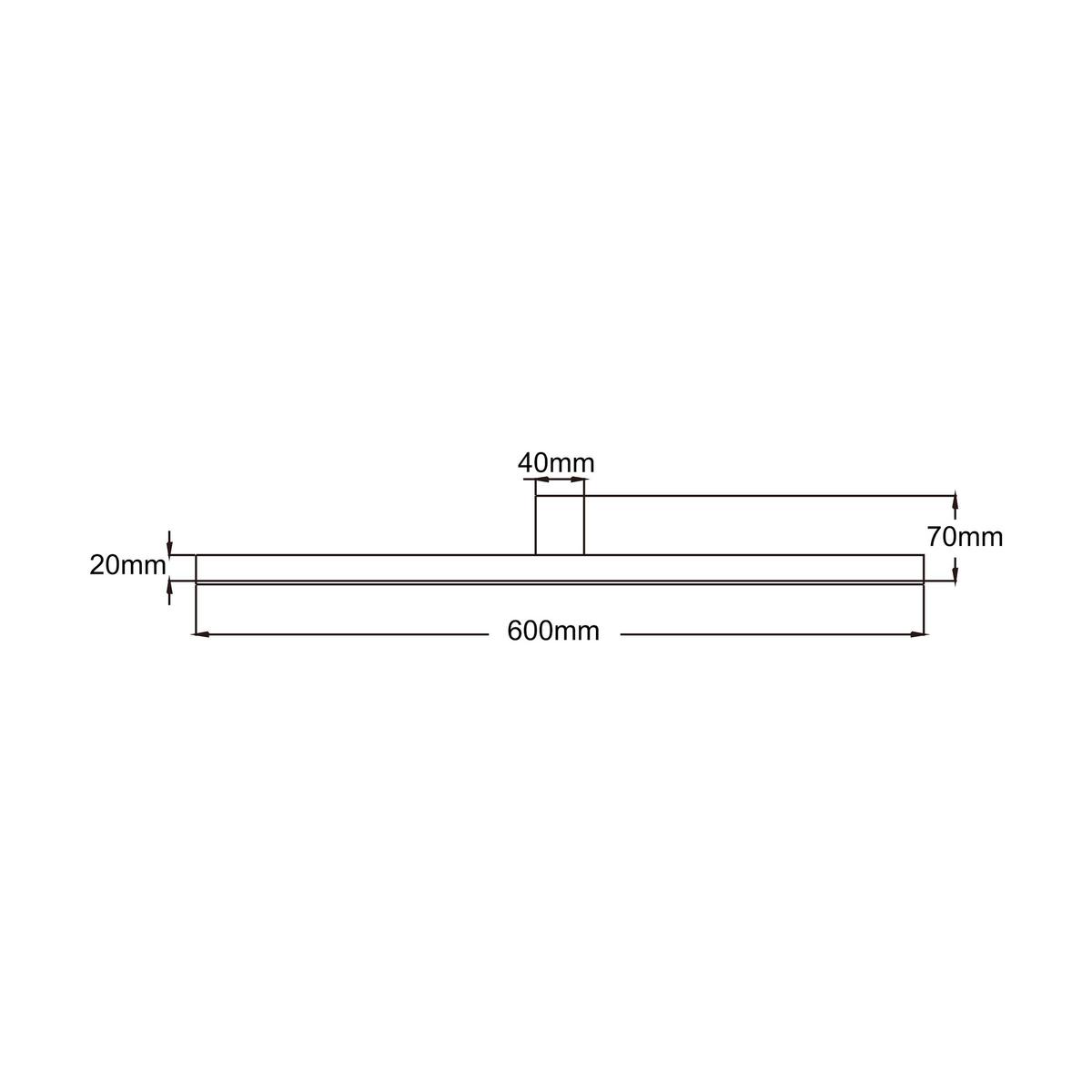 Spiegelleuchte Lp-778/1w L Bk Nevada - Schwarz, Design, Metall (7/60/9.5cm)