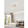 LED-TAKLAMPA KRISTA - sandfärgad/champagne, Modern, metall/plast (53,5/33,5/7,5cm) - Mömax