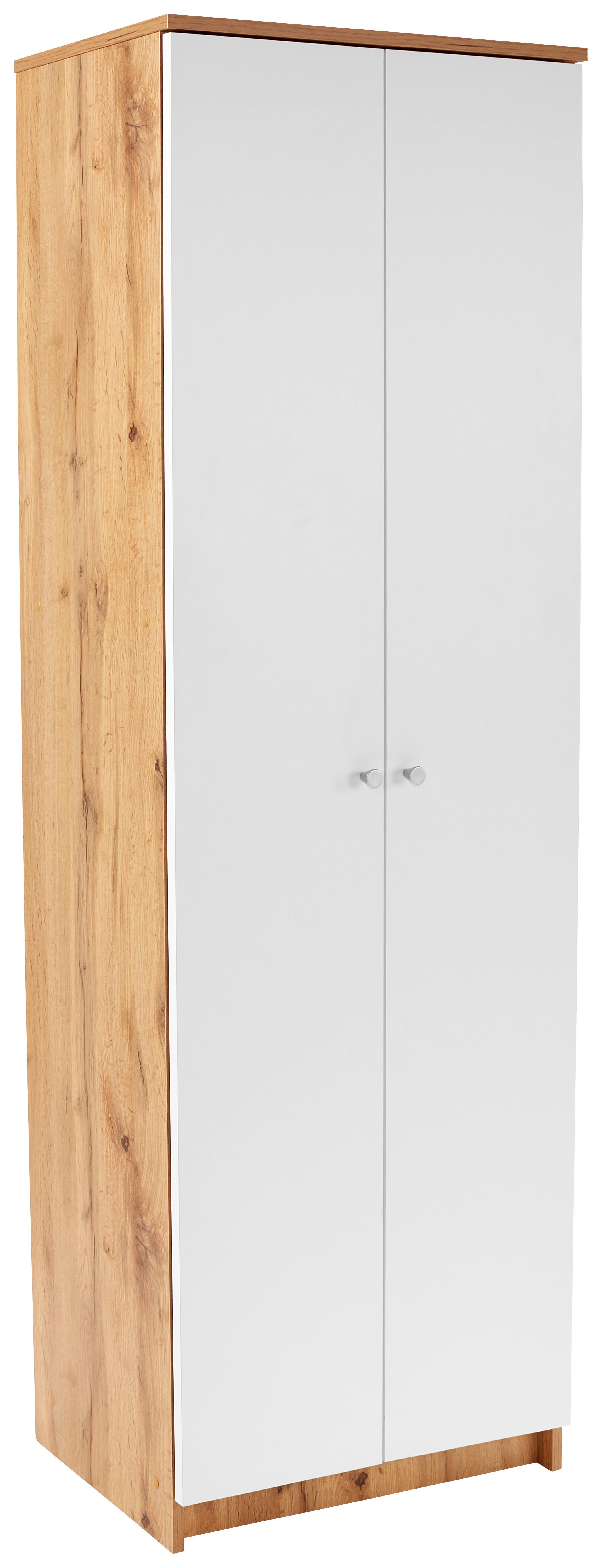Višenamjenski Ormar Kv05 - bijela/hrast Artisan, Moderno (62,4/178,6/35,4cm) - Best Price