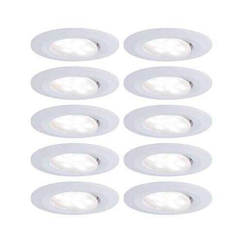 LED-Deckenleuchte Calla IP65 max. 10x 6,5 Watt, 10-teilig - Weiß, Basics, Kunststoff (9cm) - Paulmann
