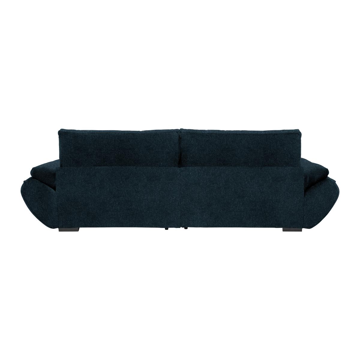 Wohnlandschaft Vivo Royalblau - Royalblau/Schwarz, MODERN, Kunststoff/Textil (317/63/179cm) - Premium Living