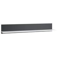 Zidna Polica Campania - bijela/antracit, Trend, drvni materijal (160/24/21,6cm) - Modern Living