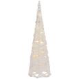 LED-Dekoleuchte Tina Weiß - Weiß, Kunststoff/Textil (15cm)