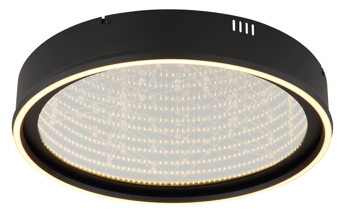 Led Stropna Svjetiljka Mirrora - bijela/prozirno, Design, staklo/metal (51,5/8,5cm) - Globo