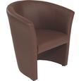 Fotelj Hugo - črna/rjava, Basics, umetna masa/tekstil (69/76/59cm) - Mömax modern living Fotelj Hugo - črna/rjava, Basics, umetna masa/tekstil (69/76/59cm) - Mömax modern living
